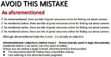 Common Mistakes In English Advanced